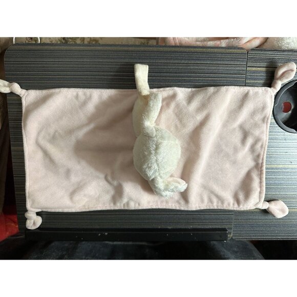 '14 Carters Pink Bunny Rabbit Long Lovey Velvet Knotted Security Blanket L31474H - Picture 10 of 16